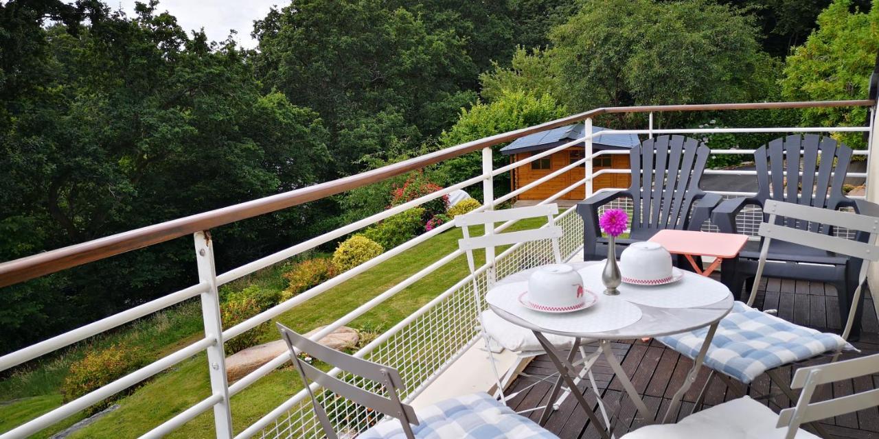 2 Belles Chambres Avec Balcon Sdb Et Wc Privatifs Lannion Luaran gambar
